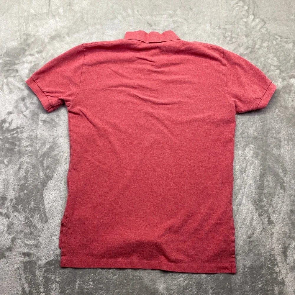 Polo Ralph Lauren Mens Red Heathered Pique Short Sleeve Polo Shirt Sz‎ S Bolivia